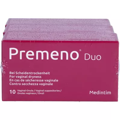 PREMENO Duo Vaginalovula, 3X10 pcs