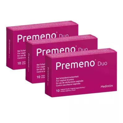 PREMENO Duo Vaginalovula, 3X10 pcs PREMENO Duo Vaginalovula, 3X10 pcs