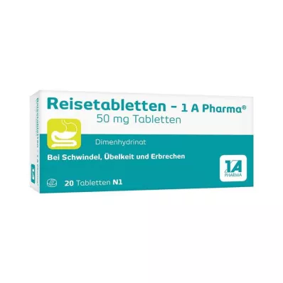 REISETABLETTEN-1A Pharma, 20 unidades