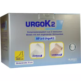 Sistema de compressão URGOK2 8cm circunferência do tornozelo 18-25cm, 6 pcs