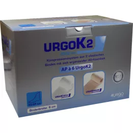 Sistema de compressão URGOK2 8cm circunferência do tornozelo 25-32cm, 6 pcs