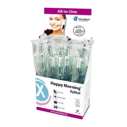 MIRADENT Escova de dentes descartável Happy Morning Xylitol, 50 unidades