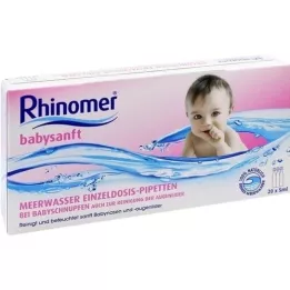 RHINOMER babysanft água do mar 5ml pipeta de dose única, 20X5 ml
