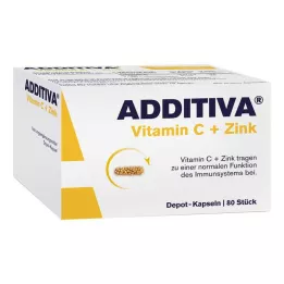 ADDITIVA Vitamina C+Zinco Depotcaps.embalagem de ação, 80 unid