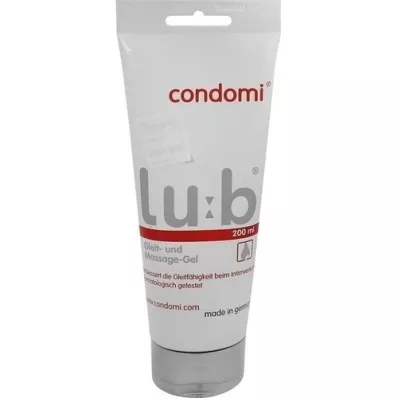 CONDOMI Lubrificante e gel de massagem, 200 ml