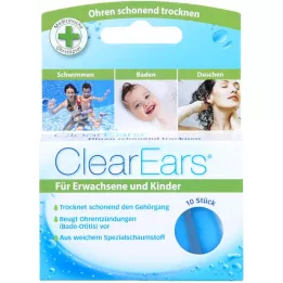 CLEAREARS Tampões para os ouvidos para a remoção de água, 10 pcs
