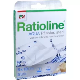 RATIOLINE Aqua Shower Plaster Plus 8x10 cm estéril, 5 unid