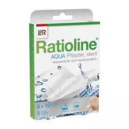 RATIOLINE Aqua Shower Plaster Plus 8x10 cm estéril, 5 unid
