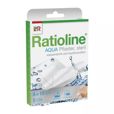 RATIOLINE Aqua Shower Plaster Plus 8x10 cm estéril, 5 unid RATIOLINE Aqua Shower Plaster Plus 8x10 cm estéril, 5 unid