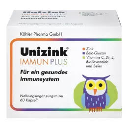 UNIZINK Immune Plus Cápsulas, 1X60 Cápsulas