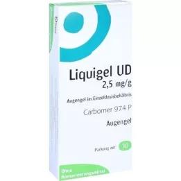 LIQUIGEL UD Gel oftálmico de dose única de 2,5 mg/g, 30X0,5 g