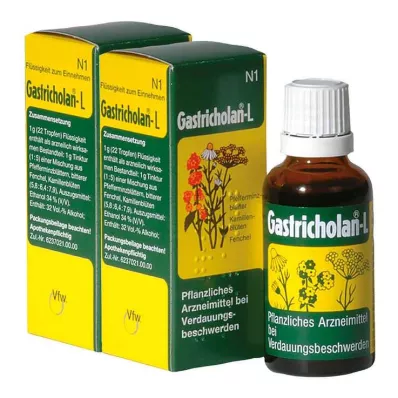 GASTRICHOLAN-L Líquido oral, 2X50 ml