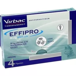 EFFIPRO 50 mg solução para instilação para gatos, 4 unid
