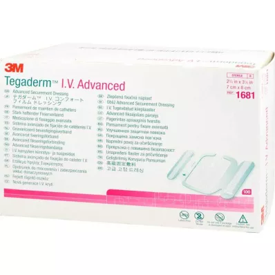 TEGADERM 3M I.V. Advanced fixation v.7x8 cm 1681, 100 pcs