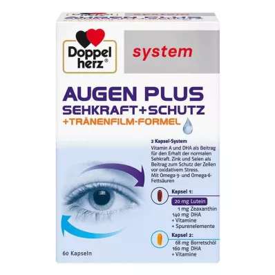 DOPPELHERZ Cápsulas Eyes plus vision+protection system, 60 unid DOPPELHERZ Cápsulas Eyes plus vision+protection system, 60 unid