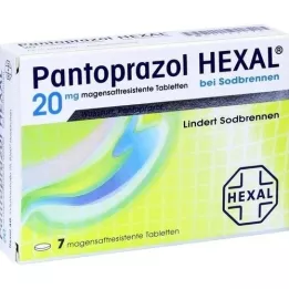 PANTOPRAZOL HEXAL b.Comprimidos revestidos entéricos para azia, 7 unidades