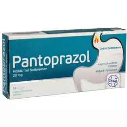 PANTOPRAZOL HEXAL b.Comprimidos revestidos entéricos para azia, 14 unidades
