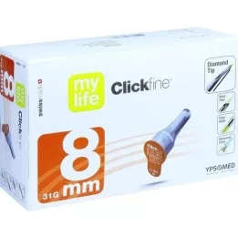 MYLIFE Agulhas de caneta Clickfine 8 mm, 100 unidades