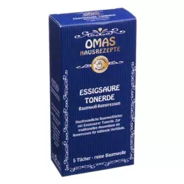 ESSIGSAURE TONERDE Compressas de algodão, 5 unid