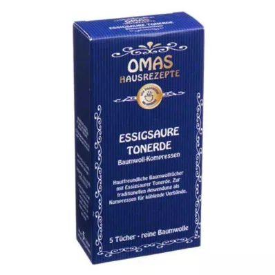 ESSIGSAURE TONERDE Compressas de algodão, 5 unid ESSIGSAURE TONERDE Compressas de algodão, 5 unid