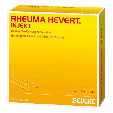 RHEUMA HEVERT Ampolas de injeção, 100X2 ml RHEUMA HEVERT Ampolas de injeção, 100X2 ml
