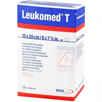 LEUKOMED Pensos esterilizados transparentes 15x20 cm, 50 unidades