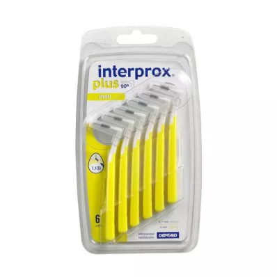 INTERPROX mais escova interdentária amarela mini, 6 peças