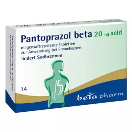 PANTOPRAZOL Comprimidos com revestimento entérico de ácido beta 20 mg, 14 unidades