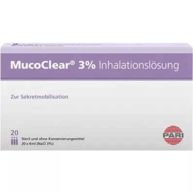 MUCOCLEAR Solução para inalação de NaCl a 3%, 20X4 ml