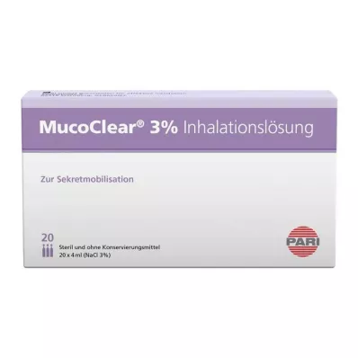 MUCOCLEAR Solução para inalação de NaCl a 3%, 20X4 ml