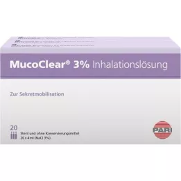 MUCOCLEAR Solução para inalação de NaCl a 3%, 60X4 ml