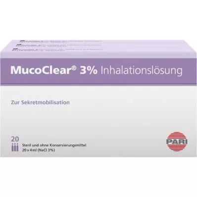 MUCOCLEAR Solução para inalação de NaCl a 3%, 60X4 ml