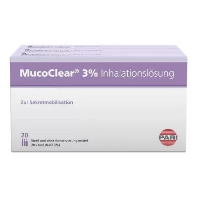 MUCOCLEAR Solução para inalação de NaCl a 3%, 60X4 ml MUCOCLEAR Solução para inalação de NaCl a 3%, 60X4 ml
