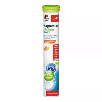DOPPELHERZ Magnésio+Potássio Sport Effervescent Tablets, 15 Capsules