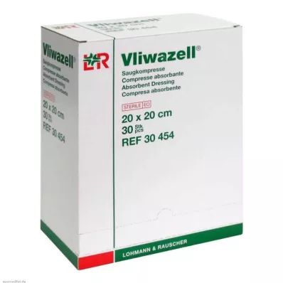 VLIWAZELL Compressas de aspiração estéreis 20x20 cm, 30 unidades VLIWAZELL Compressas de aspiração estéreis 20x20 cm, 30 unidades
