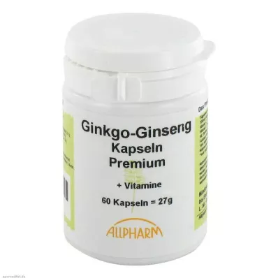 GINKGO+GINSENG Cápsulas Premium, 60 Cápsulas GINKGO+GINSENG Cápsulas Premium, 60 Cápsulas