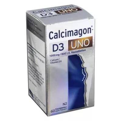CALCIMAGON D3 Uno Comprimidos Mastigáveis, 60 Cápsulas CALCIMAGON D3 Uno Comprimidos Mastigáveis, 60 Cápsulas