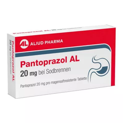 PANTOPRAZOL AL 20 mg para azia, comprimidos para sumo gástrico, 14 unidades PANTOPRAZOL AL 20 mg para azia, comprimidos para sumo gástrico, 14 unidades