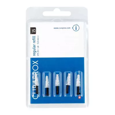 CURAPROX CPS 15 brocas interdentais 1,8-5 mm, 5 unid