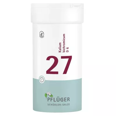 BIOCHEMIE Pflüger 27 Potassium bichromicum D 6 comprimidos, 400 unid BIOCHEMIE Pflüger 27 Potassium bichromicum D 6 comprimidos, 400 unid