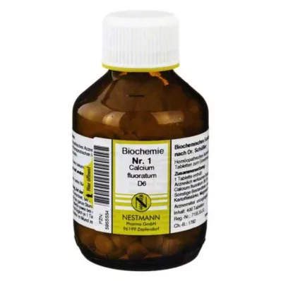 BIOCHEMIE 1 Calcium fluoratum D 6 comprimidos, 400 unid
