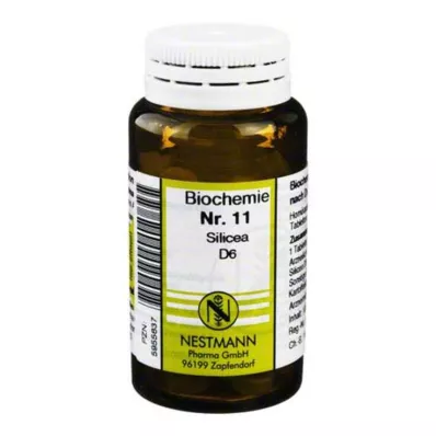 BIOCHEMIE 11 Silicea D 6 Comprimidos, 100 Cápsulas