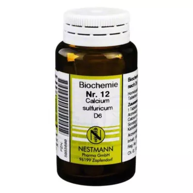 BIOCHEMIE 12 Calcium sulfuricum D 6 comprimidos, 100 unid