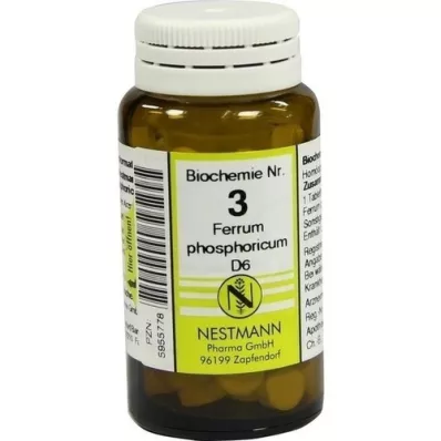BIOCHEMIE 3 Ferrum phosphoricum D 6 comprimidos, 100 unid