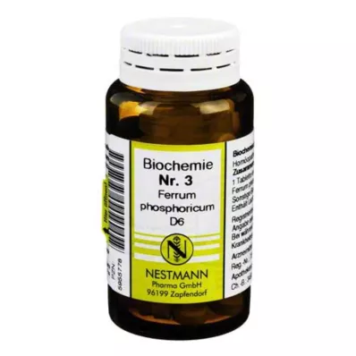 BIOCHEMIE 3 Ferrum phosphoricum D 6 comprimidos, 100 unid
