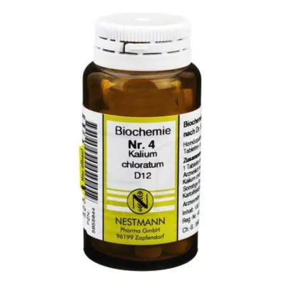 BIOCHEMIE 4 Clorato de potássio D 12 comprimidos, 100 unid