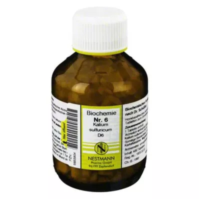BIOCHEMIE 6 Potassium sulphuricum D 6 Tablets, 400 Capsules BIOCHEMIE 6 Potassium sulphuricum D 6 Tablets, 400 Capsules
