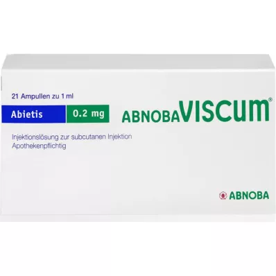 ABNOBAVISCUM Ampolas de Abietis 0,2 mg, 21 unid