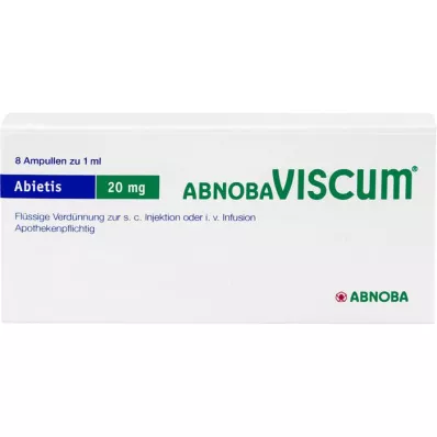 ABNOBAVISCUM Ampolas de Abietis 20 mg, 8 unid