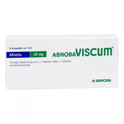 ABNOBAVISCUM Ampolas de Abietis 20 mg, 8 unid ABNOBAVISCUM Ampolas de Abietis 20 mg, 8 unid